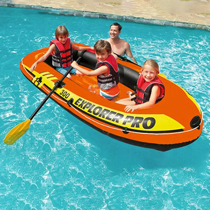 Bateau gonflable épais en PVC, avec coussin d'air, en aluminium, pour 2/3 personnes