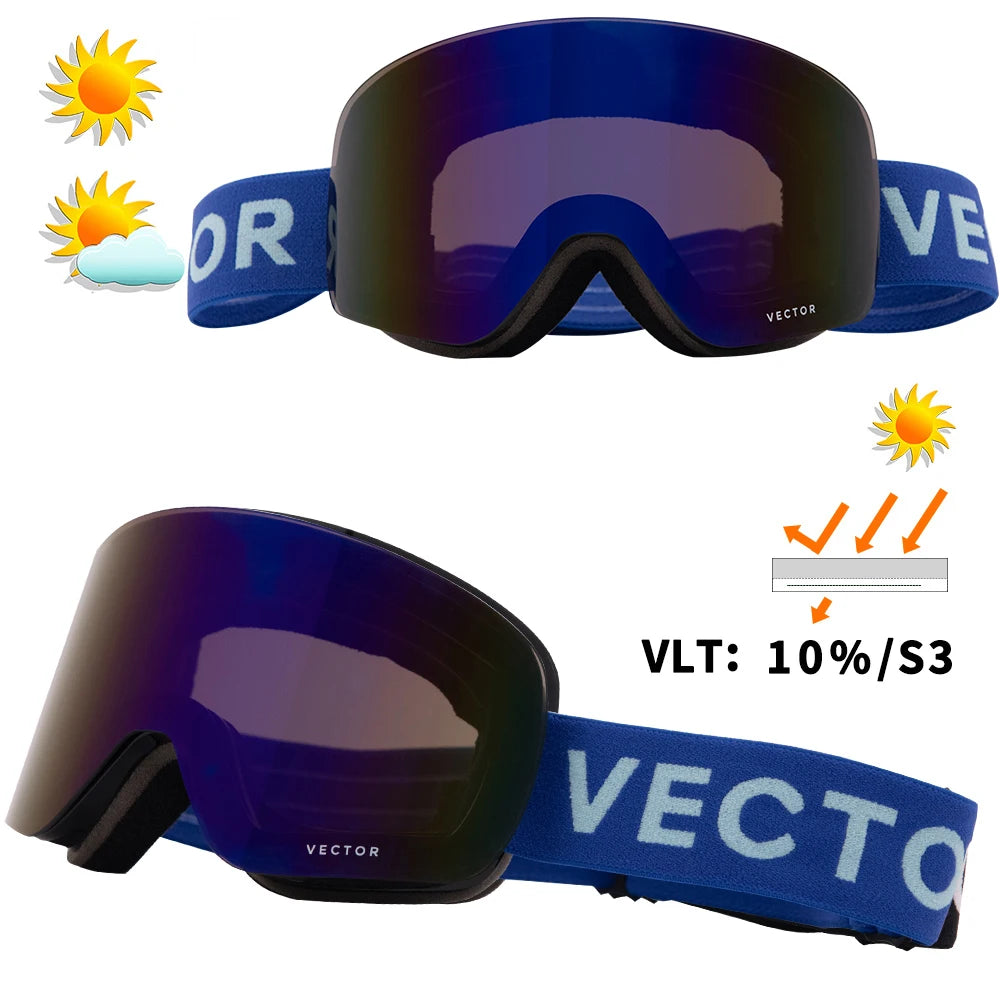 Lunettes de Ski pour homme et femme, avec revêtement Anti-buée, protection UV400