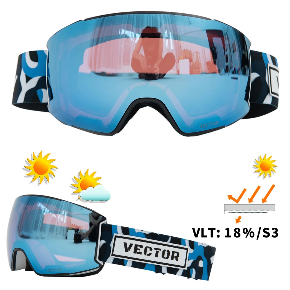 Lunettes de Ski pour homme et femme, avec revêtement Anti-buée, protection UV400