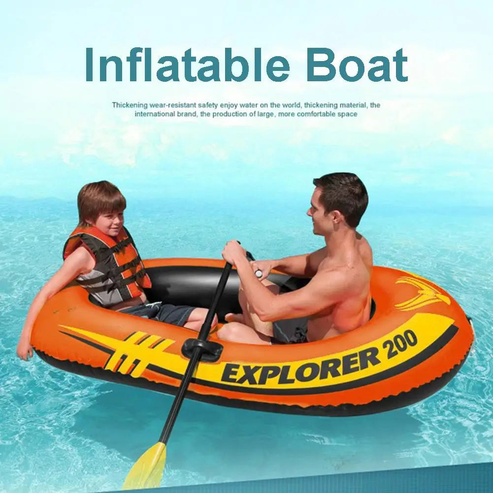 Bateau gonflable épais en PVC, avec coussin d'air, en aluminium, pour 2/3 personnes