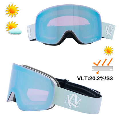 Lunettes de Ski pour homme et femme, avec revêtement Anti-buée, protection UV400