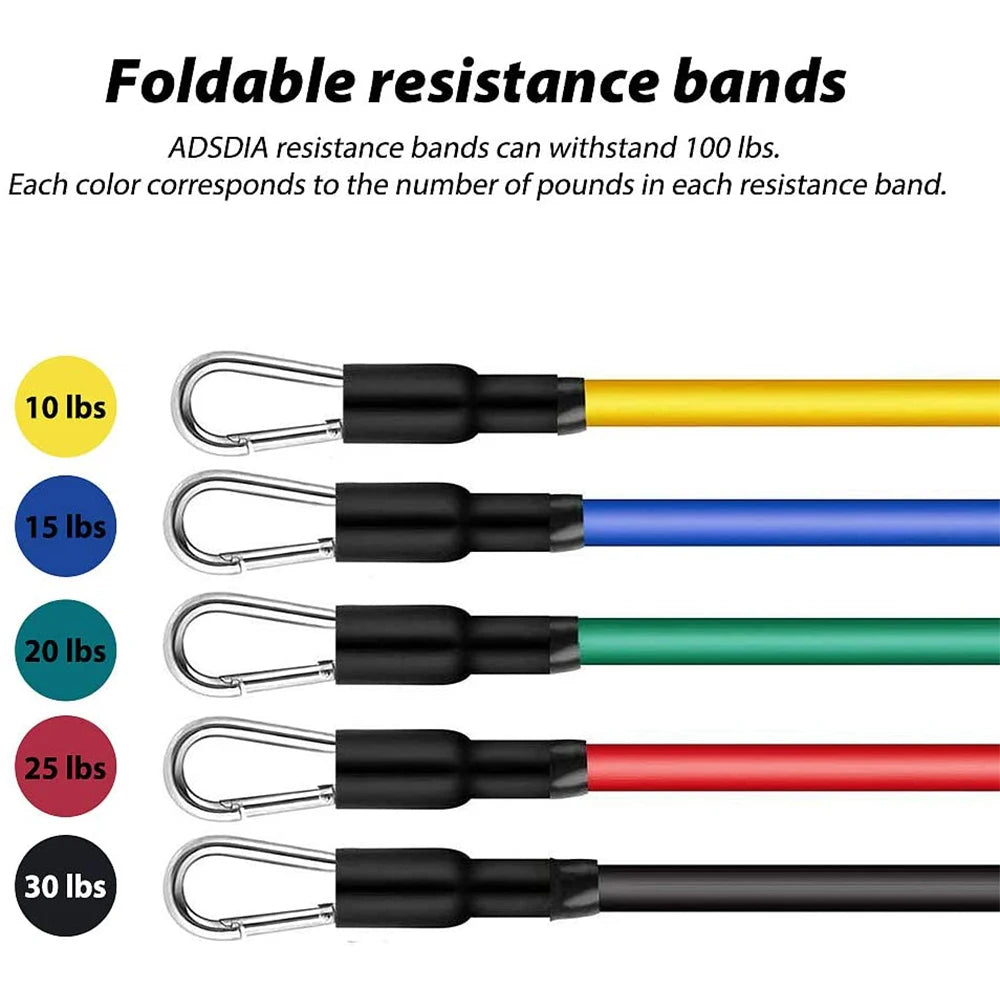 Ensemble de bandes de résistance, équipement de musculation à domicile, équipement de musculation professionnel, bandes élastiques