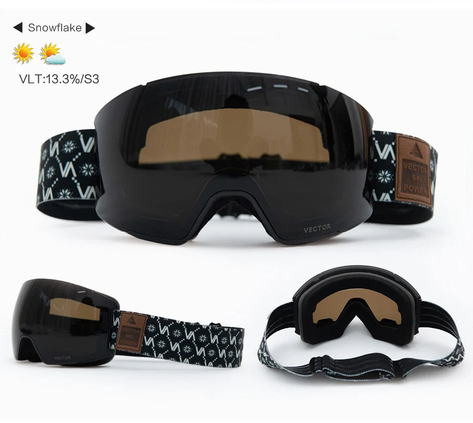 Lunettes de Ski pour homme et femme, avec revêtement Anti-buée, protection UV400