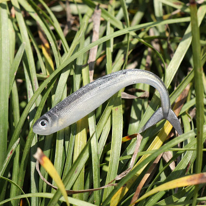 Leurre souple en silicone argenté, 10 pièces, appât idéal pour la pêche