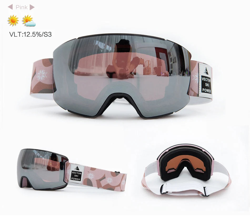 Lunettes de Ski pour homme et femme, avec revêtement Anti-buée, protection UV400