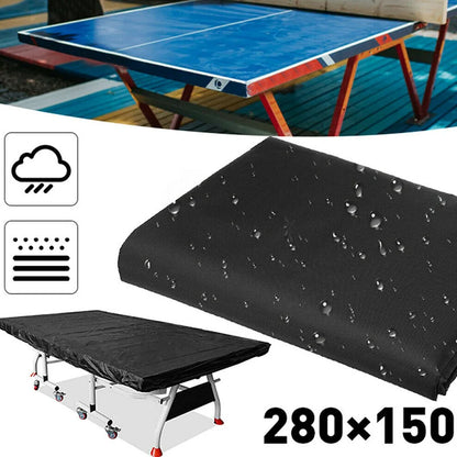 Housse de protection pour table de tennis 280x150cm imperméable et anti-poussière pour intérieur et extérieur.