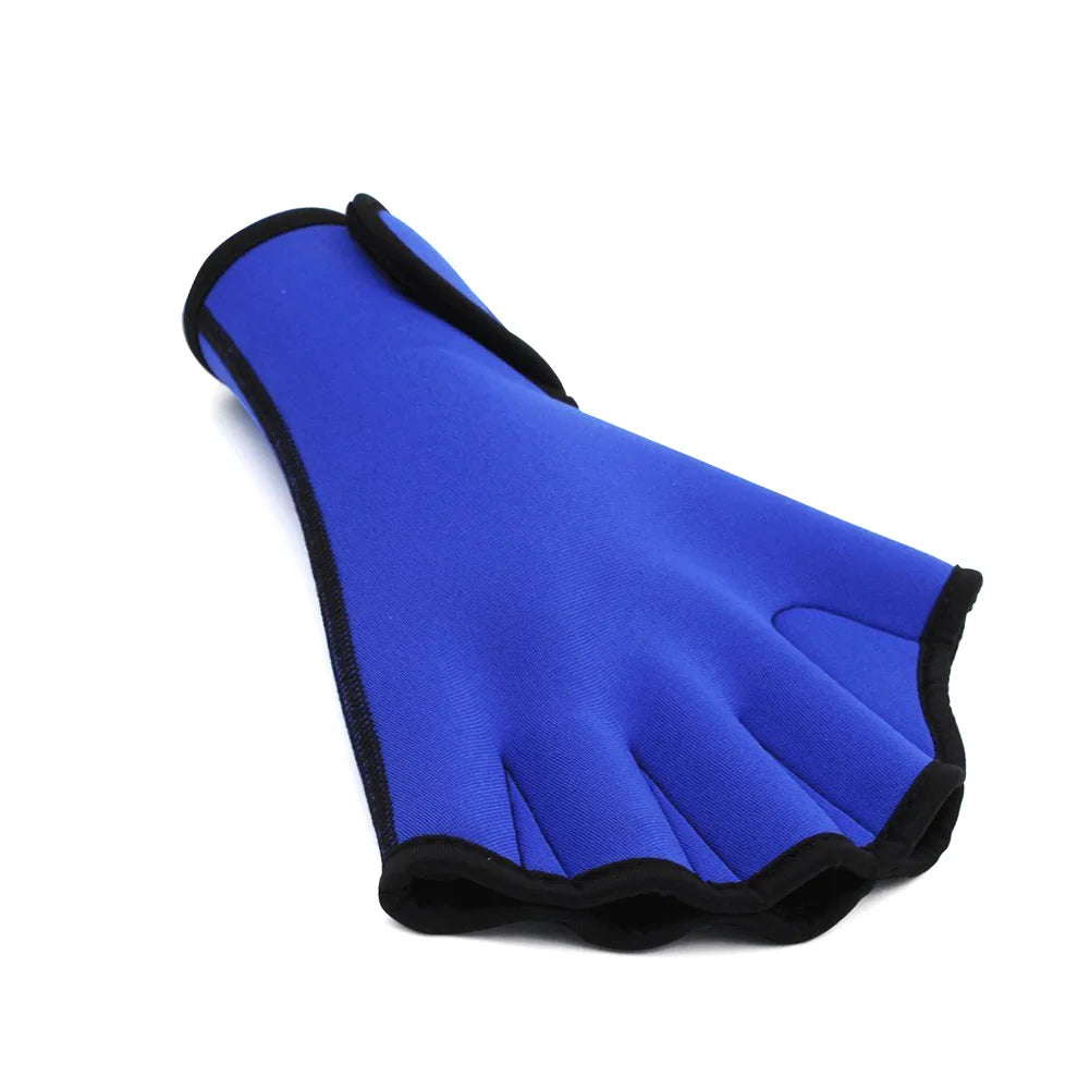 1 paire de gants de natation, Fitness aquatique, résistance à l'eau, Aqua Fit, entraînement à la pagaie, sans doigts, BN99