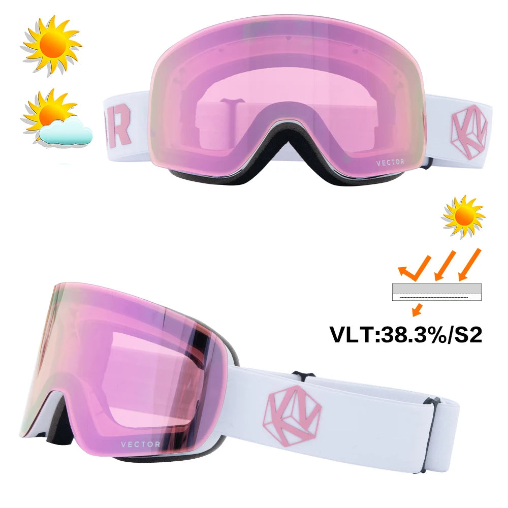 Lunettes de Ski pour homme et femme, avec revêtement Anti-buée, protection UV400