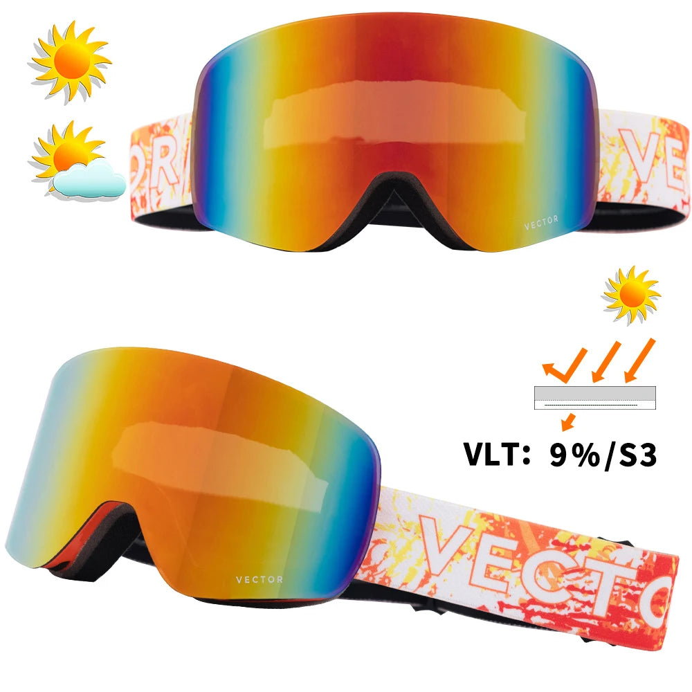 Lunettes de Ski pour homme et femme, avec revêtement Anti-buée, protection UV400