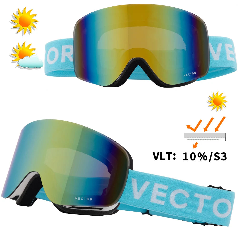 Lunettes de Ski pour homme et femme, avec revêtement Anti-buée, protection UV400