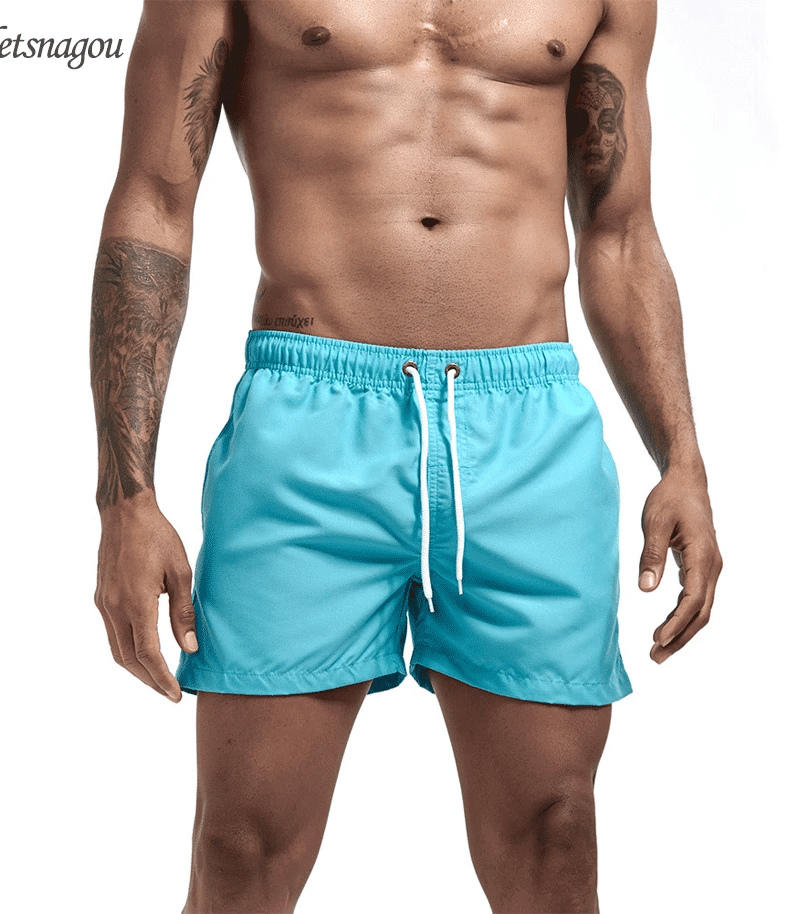 Homme - Short de bain respirant pour homme, maillot de bain, séchage rapide, surf, plage