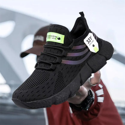  Homme - Chaussures de sport décontractées pour sport, baskets légères, chaussures de course en maille respirante, chaussures de tennis de jogging