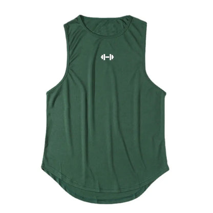  Homme - Débardeur, col rond d'entraînement de fitness pour hommes, musculation, Slim Fit, gym
