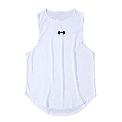  Homme - Débardeur, col rond d'entraînement de fitness pour hommes, musculation, Slim Fit, gym
