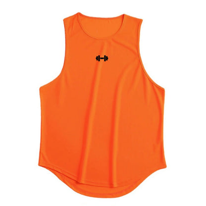  Homme - Débardeur, col rond d'entraînement de fitness pour hommes, musculation, Slim Fit, gym