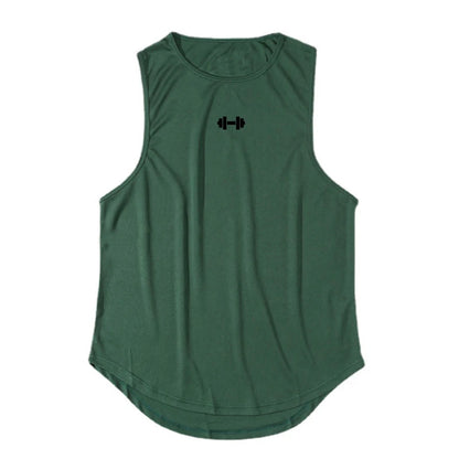  Homme - Débardeur, col rond d'entraînement de fitness pour hommes, musculation, Slim Fit, gym
