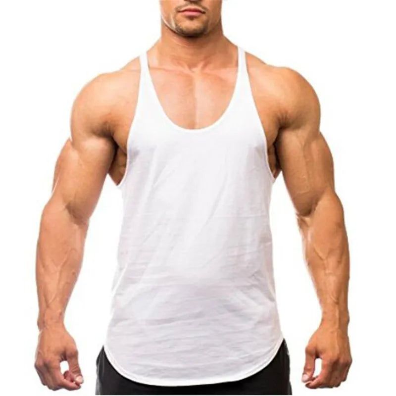  Homme - Débardeur d'entraînement musculaire pour hommes, vêtements de gymnastique