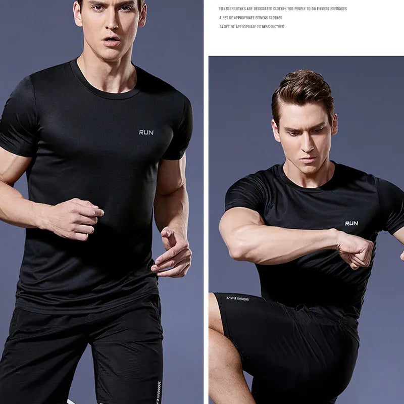 Homme - T-shirt de jogging, fitness, salle de sport