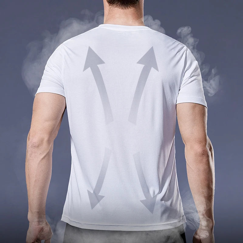 Homme - T-shirt de jogging, fitness, salle de sport