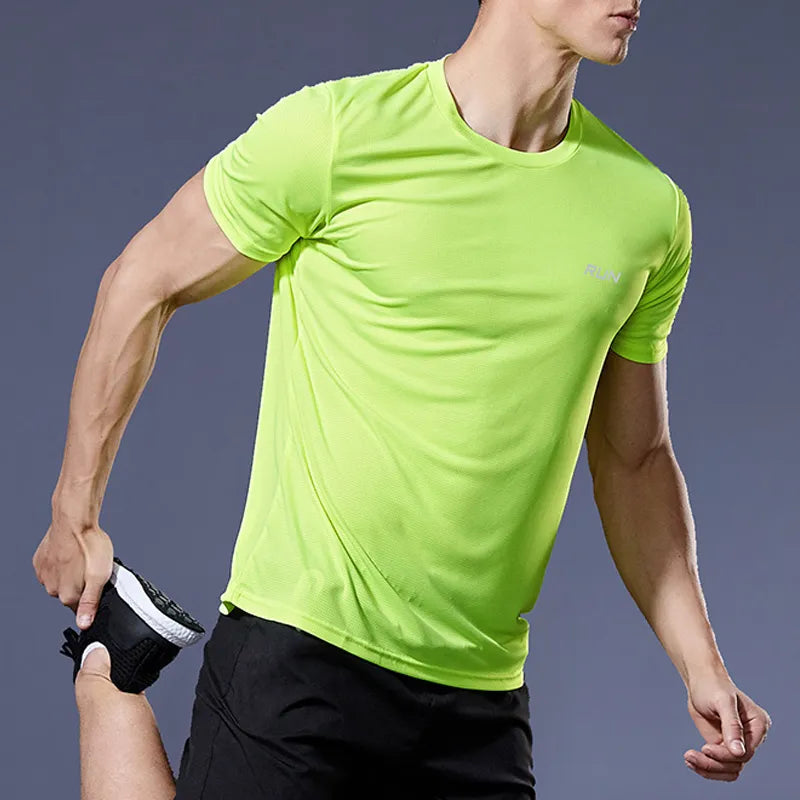 Homme - T-shirt de jogging, fitness, salle de sport