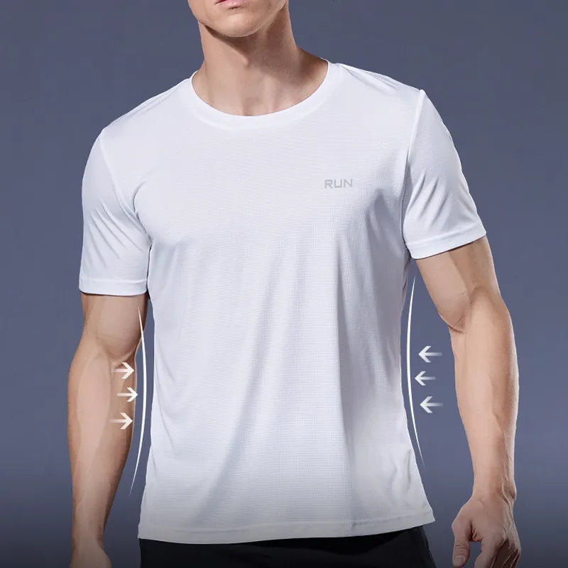 Homme - T-shirt de jogging, fitness, salle de sport