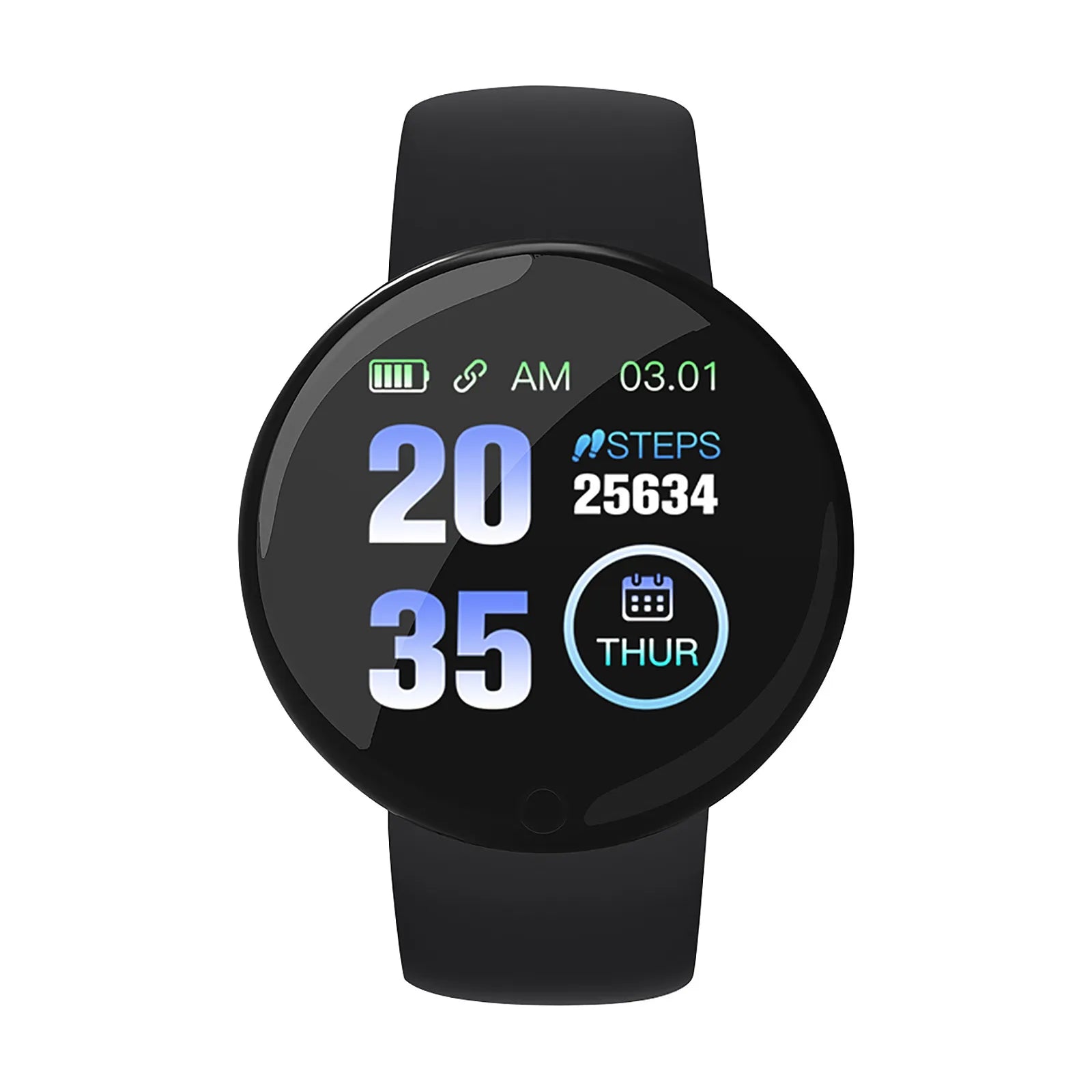 Montre de sport intelligente numérique ronde pour hommes et femmes, montres LED, électronique, Bluetooth, montre-bracelet de fitness, multifonctions.