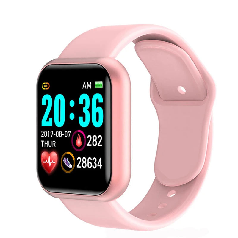 Montre numérique intelligente pour hommes et femmes, rappel d'appel Bluetooth, caméra à distance, surveillance de la fréquence cardiaque, montre-bracelet de sport pour enfants, multifonctions