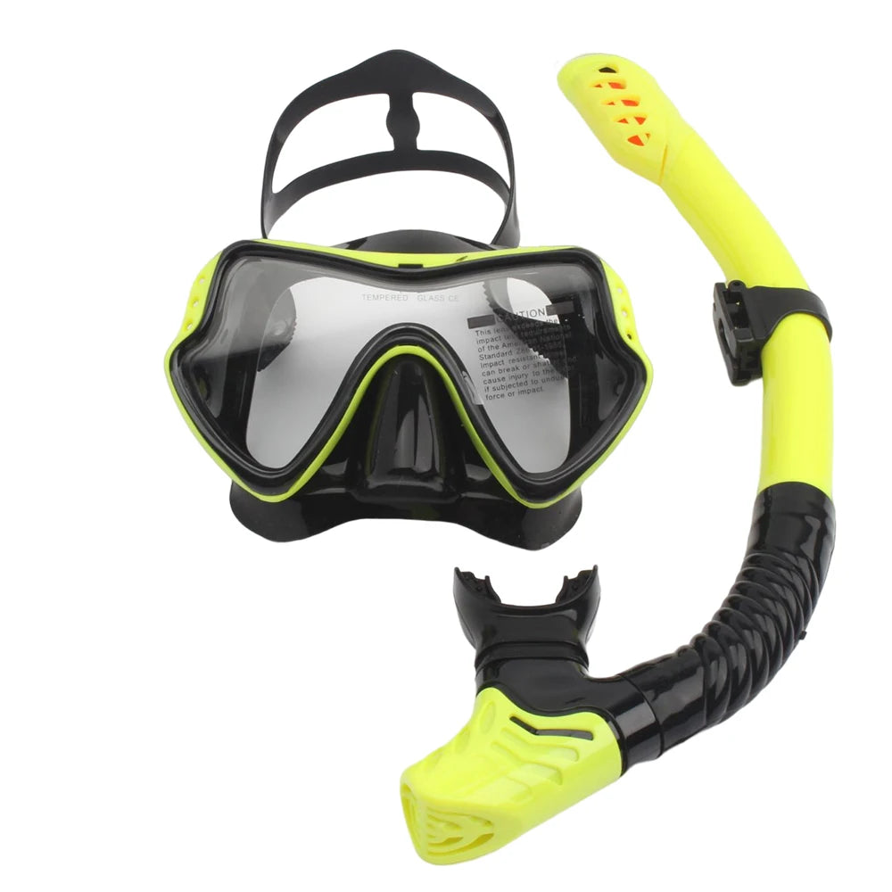 Masque de plongée avec tuba professionnel lunettes de plongée lunettes de plongée ensemble de tubes de natation masque de plongée adulte unisexe