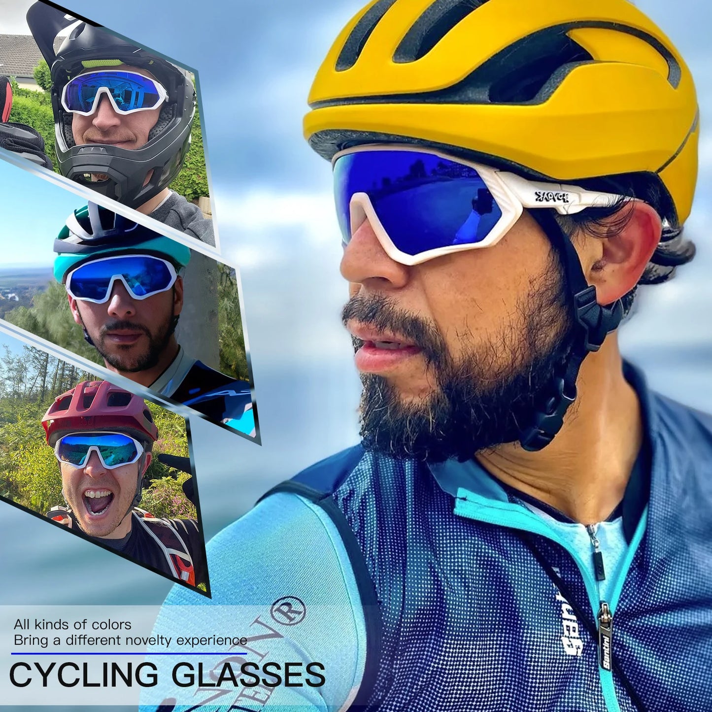 Lunettes de soleil de sport de cyclisme, randonnée