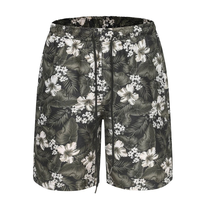 Shorts de plage décontractés à imprimé floral 3D, maillot de bain de vacances, mode hawaï