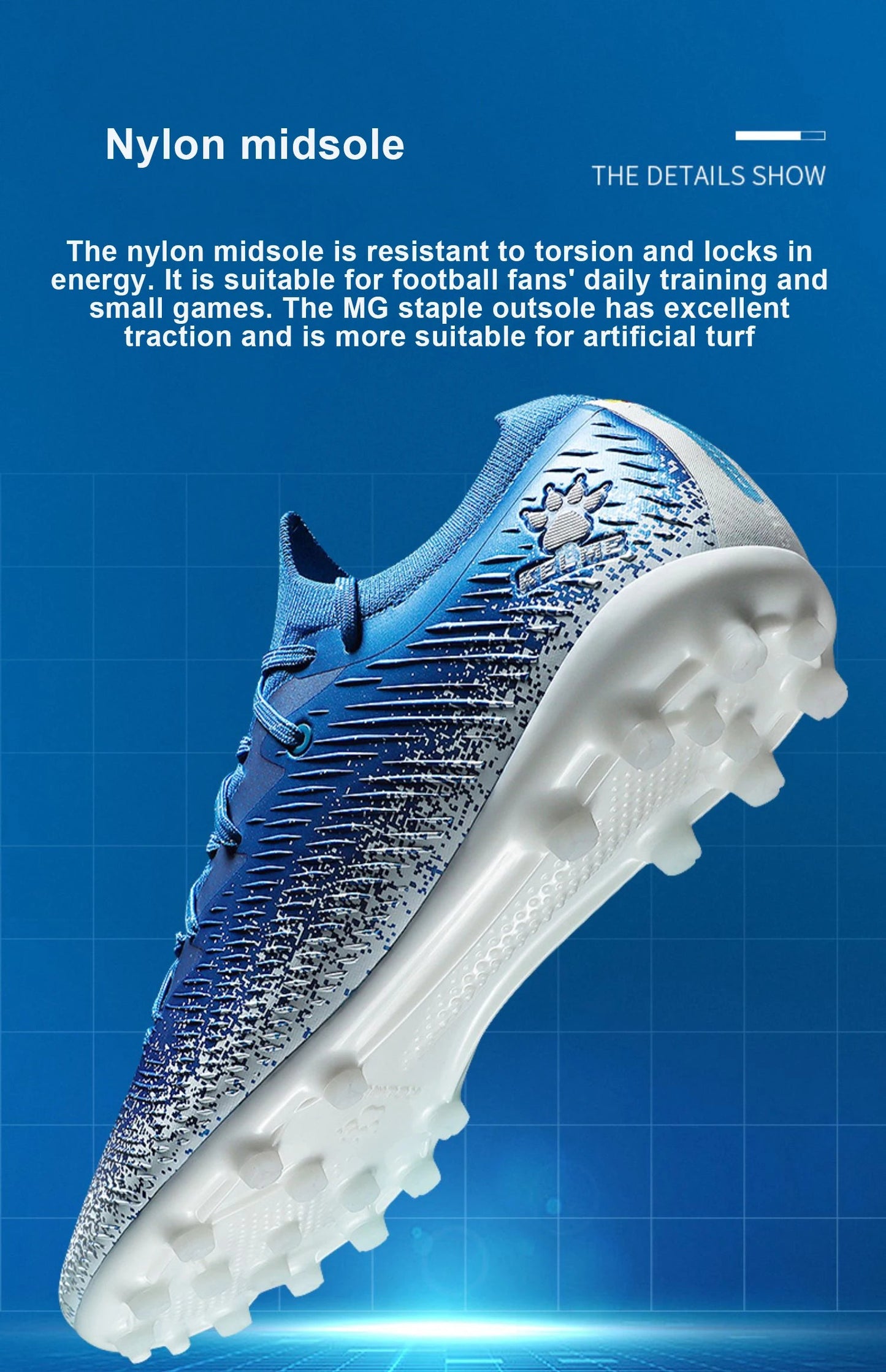 Chaussures de foot pro, adhérence renforcée SportMix