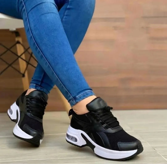 Baskets tennis maille femme — Respirantes