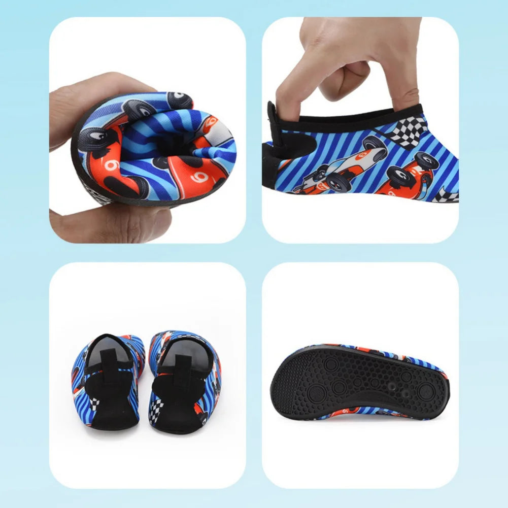 Chaussures de plage pour enfants, sandales d'été pour enfants, de natation pour garçons et filles, pantoufles de sol souples, chaussures de plongée en apnée