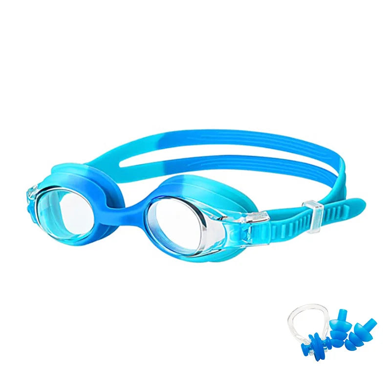 Lunettes de natation Anti-buée imperméables UV enfants lentilles colorées professionnelles, lunettes pour enfants