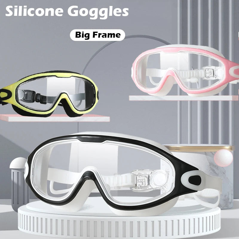 Lunettes de natation pour hommes et femmes adultes, haute définition, étanches, anti-buée, full qualité