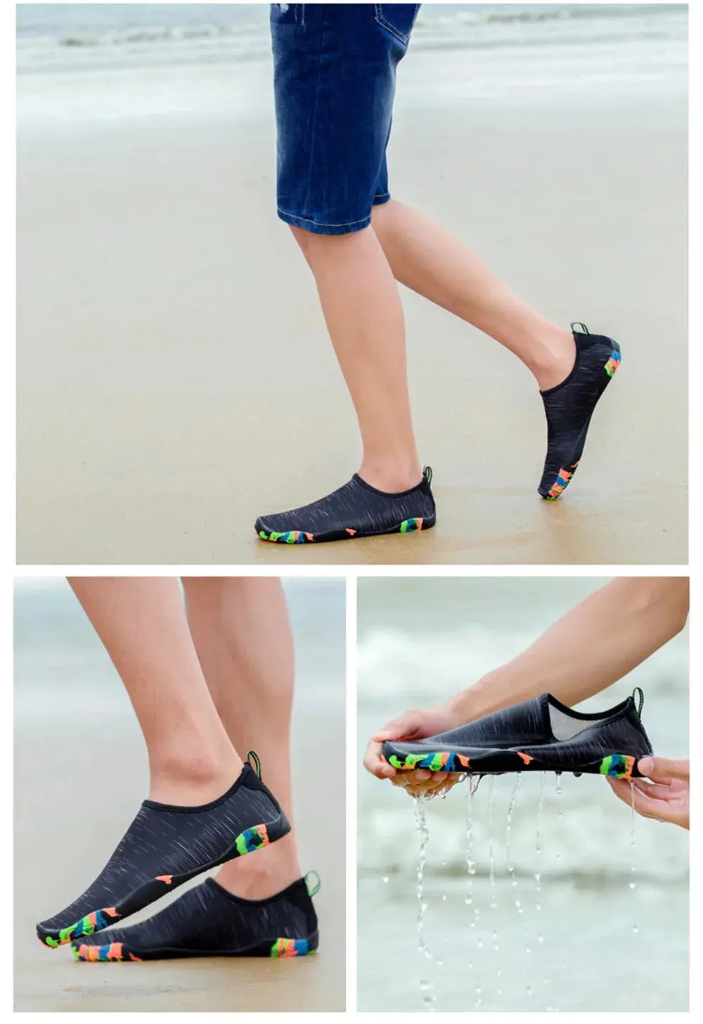 Chaussures de baignade unisexes à séchage rapide, de plage, baskets de natation, sports d'été, chaussures aquatiques de plongée pour femmes et hommes, été