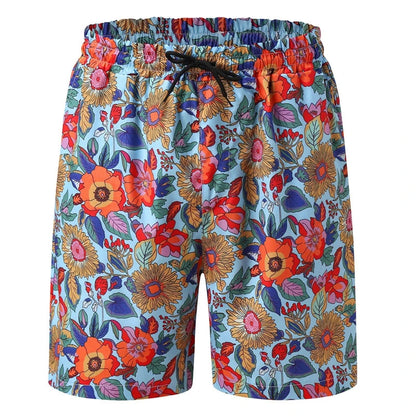 Shorts de plage décontractés à imprimé floral 3D, maillot de bain de vacances, mode hawaï