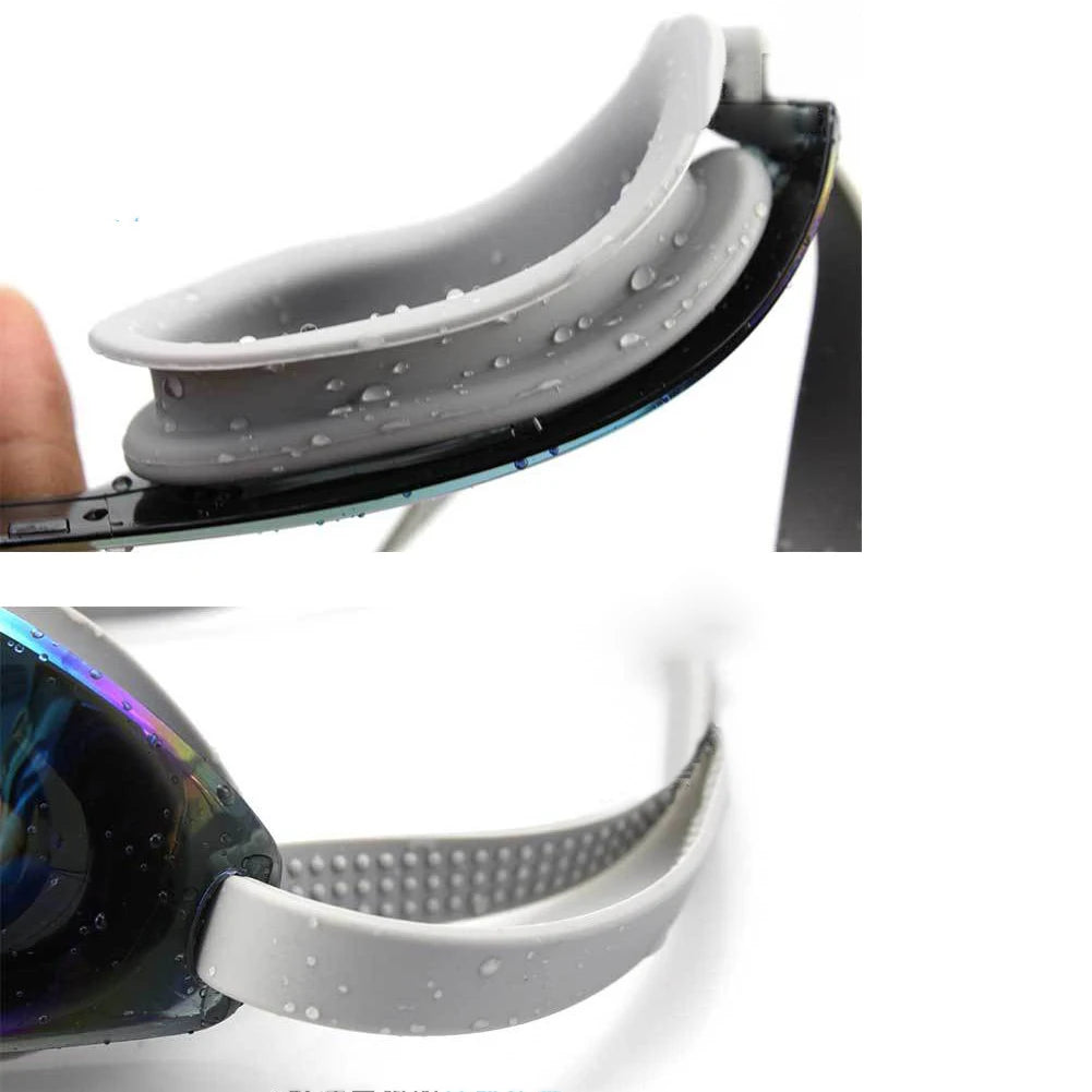 Lunettes de natation HD pour adultes, grand cadre, étanche, Anti-buée, pour la plongée