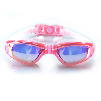 Lunettes de natation étanches pour adultes, lunettes de piscine, lunettes anti-buée, lunettes optiques avec bouchons d'oreille, protection UV, hommes et femmes