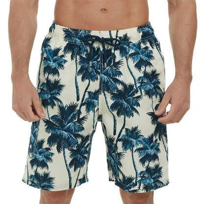 Short de plage décontracté imprimé en 3D pour hommes, maillot de bain de vacances hawaïennes, floral, stylé