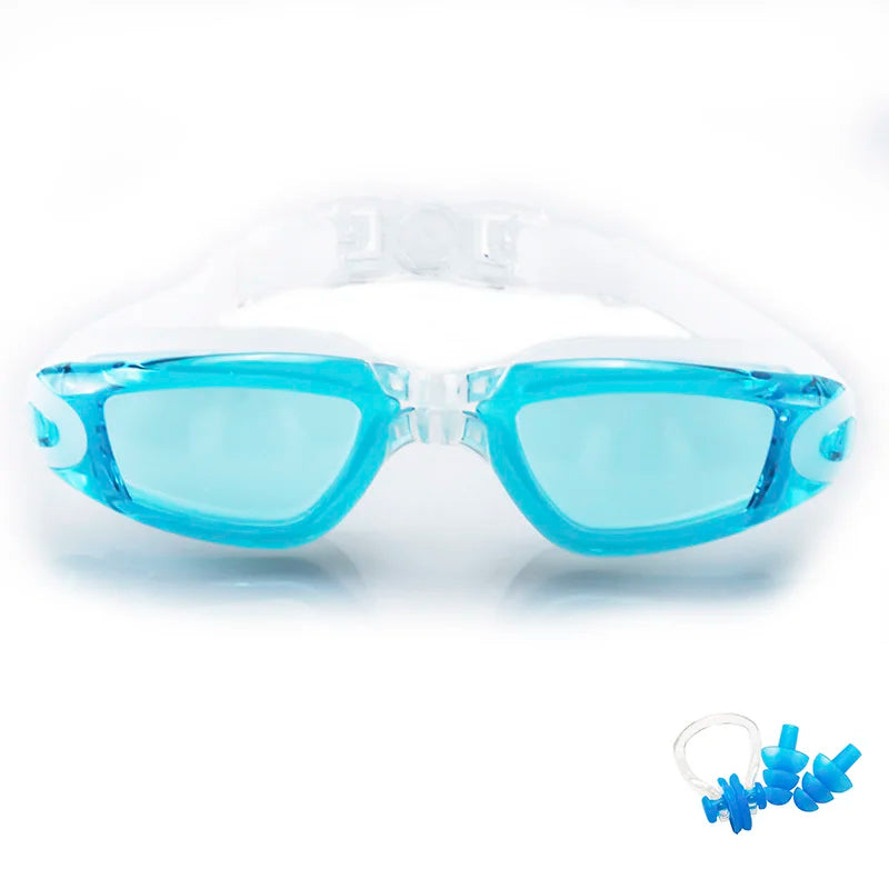 Lunettes pour hommes et femmes, Anti-buée, Prescription Uv, étanche, en Silicone, ajustables, pour piscine, adultes et enfants, lunettes de plongée