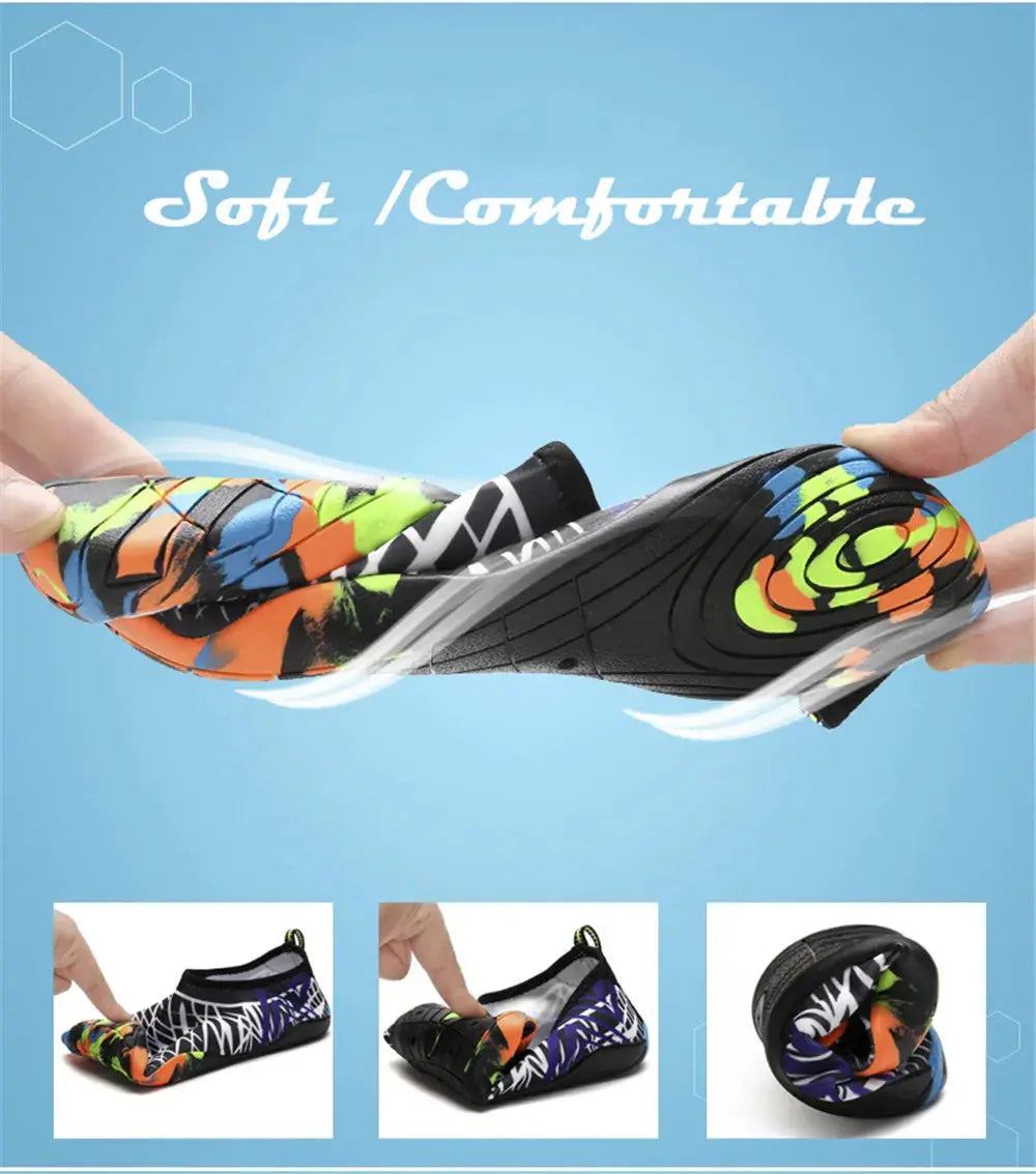Chaussures de baignade unisexes à séchage rapide, de plage, baskets de natation, sports d'été, chaussures aquatiques de plongée pour femmes et hommes, été