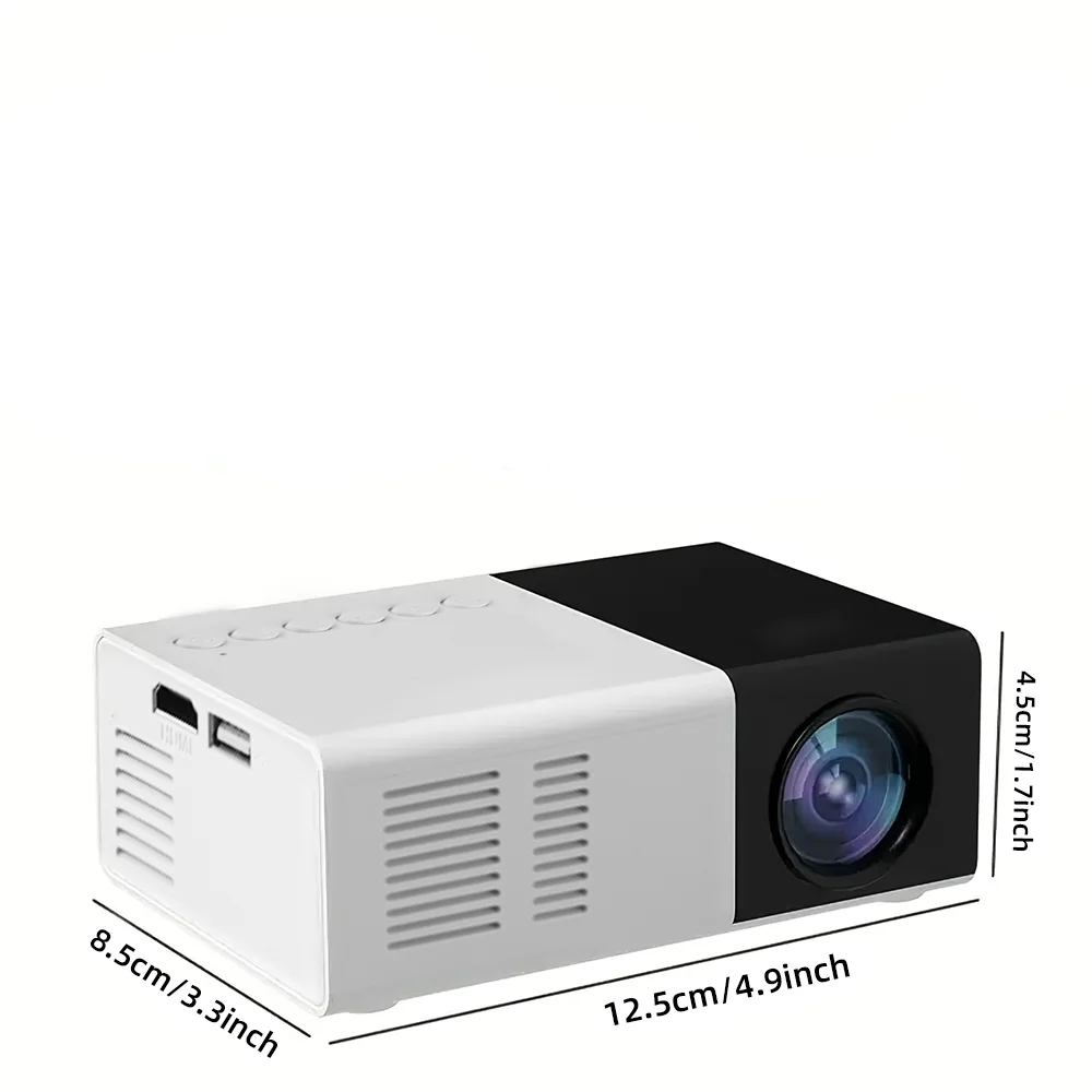 Projecteur LED domestique pour extérieur,1080P HD USB Link, haut-parleur 3D. SportMix