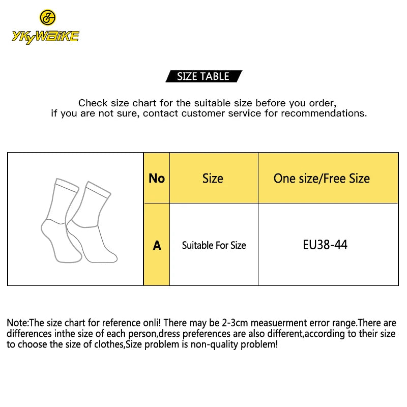 Chaussettes de cyclisme en silicone pour vélo, course à pied