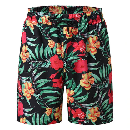 Shorts de plage décontractés à imprimé floral 3D, maillot de bain de vacances, mode hawaï