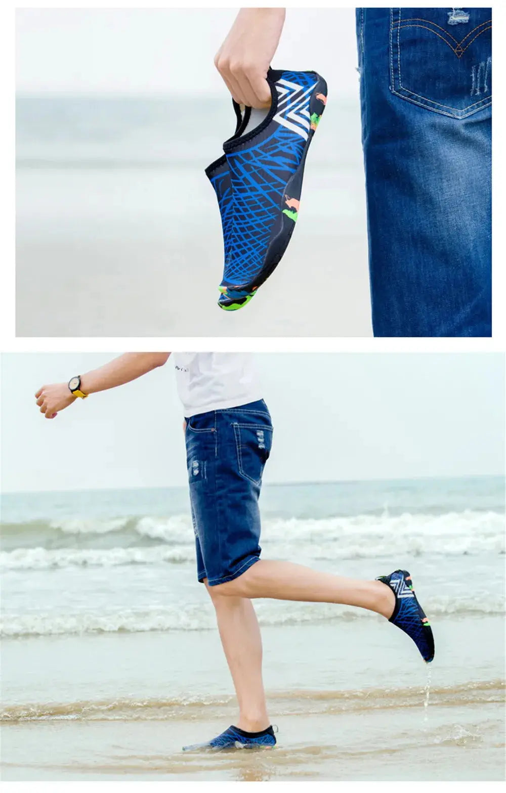 Chaussures de baignade unisexes à séchage rapide, de plage, baskets de natation, sports d'été, chaussures aquatiques de plongée pour femmes et hommes, été