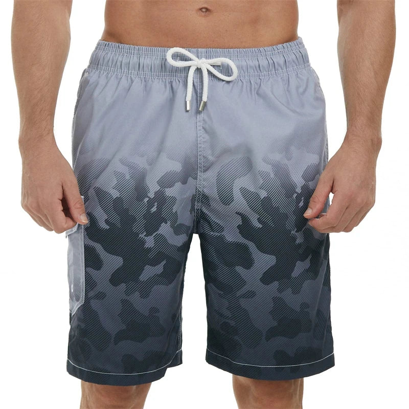 Short de plage décontracté imprimé en 3D pour hommes, maillot de bain de vacances hawaïennes, floral, stylé