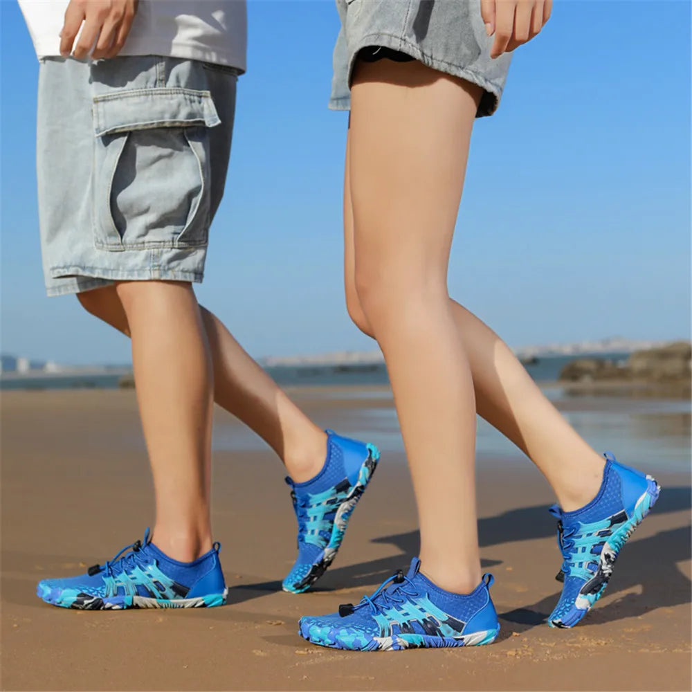 Chaussures de baignade, pour hommes et femmes, pantoufles de plage, natation, surf, bord de mer coloré, rivière, été