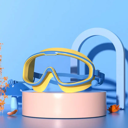 Lunettes de natation 2 en 1 pour enfants de 3 à 15 ans, protection UV anti-buée, avec bouchons d'oreille