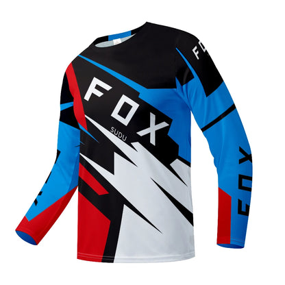 Maillot de Cyclisme à Manches sulfpour Homme, Vêtement de Motocross FOX SUDU-, VTT, Descente, VTT, Hors Route, DH